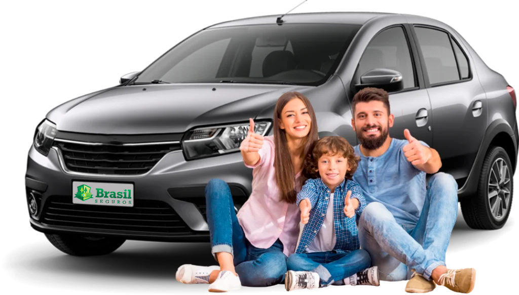Família no carro